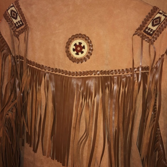 NWOT - Scully Suede Leather Fringed Coat in Bourbon Roar - Picture 12 of 14